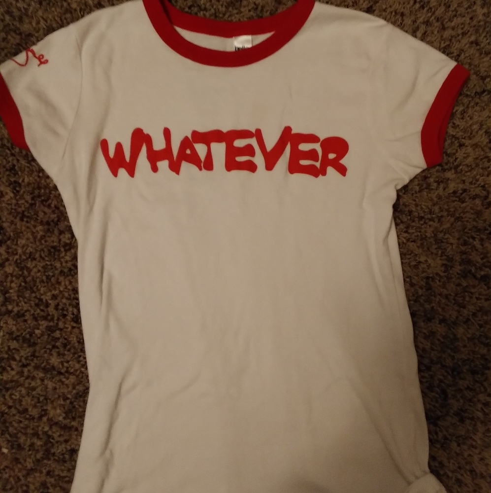 White graphic tee